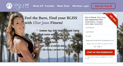 Desktop Screenshot of elisejoanfitness.com