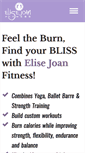 Mobile Screenshot of elisejoanfitness.com