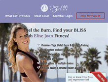 Tablet Screenshot of elisejoanfitness.com